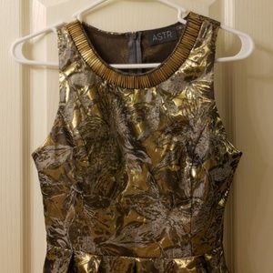 ASTR Gold Dress